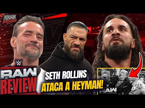 WWE RAW Review / Rollins ATACA SIN PIEDAD a Heyman | Penta NUEVO CAMPEÓN | Roman, Punk PROMO!