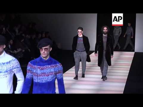 Giorgio Armani unveils menswear collection mixing elegance and comfort