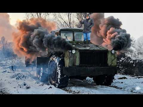 Оживление ПКТ-2 с ТАНКОВЫМ двигателем! (военный МАЗ 538) Часть 2