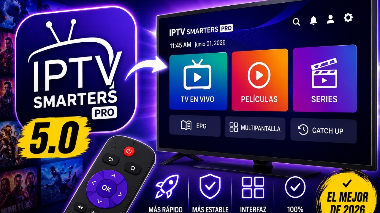 ¿Cómo Instalar IPTV Smarters Pro 5.0? ¡El MEJOR Reproductor de 2026! 📺