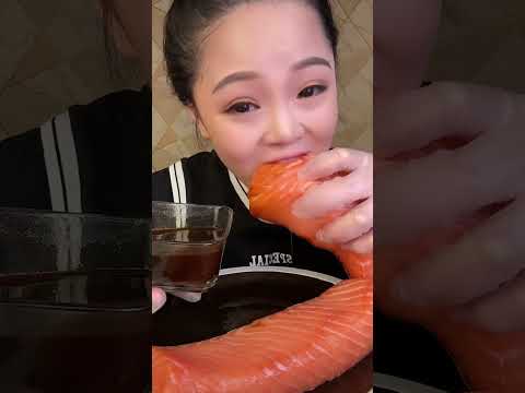 Mukbang Asmr Eating | Giant Salmon
