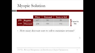 8.2.2 An Introduction to Linear Optimization - Video 2: A Single Flight