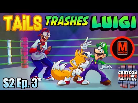 WOW, MARIO, AND TAILS VS LUIGI. Eli reacted to Luigi Trashes Tails - Cartoon Beatbox Battles
