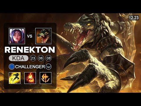 Renekton vs Irelia Mid - EUW Challenger - Patch 12.23 Season 12