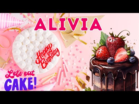 Happy Birthday Alivia, Birthday of Alivia, Best Birthday Wishes, hbd
