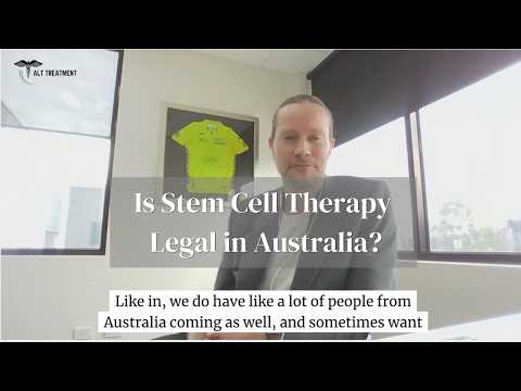 Is stem cell therapy legal in Australia explained by Associate Professor Dr Julien Freitag