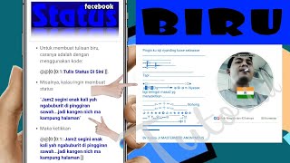 Download lagu Cara buat status biru di facebook 2021 mp3