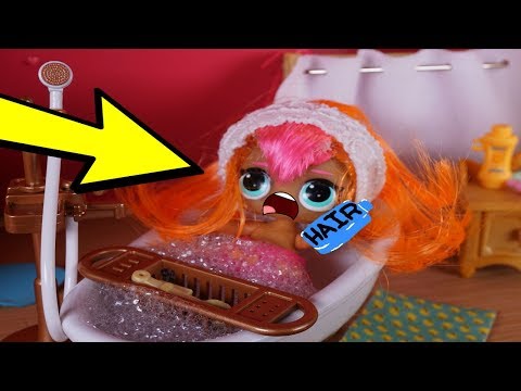LOL SURPRISES DOLLS Morning Routine CUTIE'S Hair Grows Super Long!