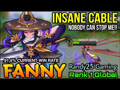 Insane Cable Combo Fanny Skylark Perfect Plays - Top 1 Global Fanny by Randy2̷5̾ Gaming - MLBB