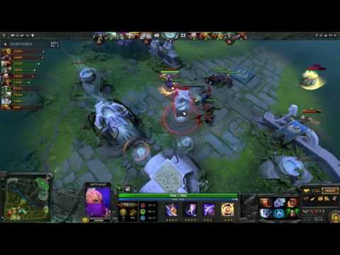 Miracle Anti mage Feed and Comeback! DotA Rage Quit
