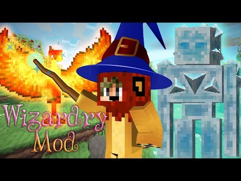 ELECTROBLOB'S WIZARDRY MOD 1.12.2 HOW TO BE A WIZARD IN MINECRAFT Review ENGLISH Minecraft mod 1.12.2