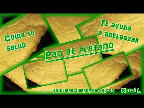 Receta saludable de pan de plátano. Cuida tu salud y te ayuda a adelgazar.