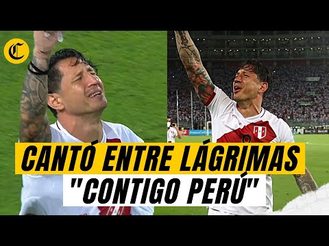 LAPADULA, entre lágrimas, canta "CONTIGO PERÚ" en el ESTADIO NACIONAL tras victoria ante PARAGUAY