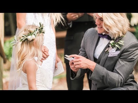 OUR WEDDING VIDEO!!!  *Vows to 4 year old daughter*