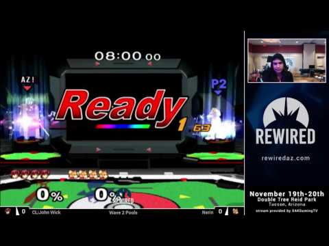 Rewired 2016 Melee Singles Wave 2 Pools - CL|John Wick (Marth) vs Nerin (Fox)