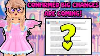 Confirmed Big Changes Are Coming To Royale High