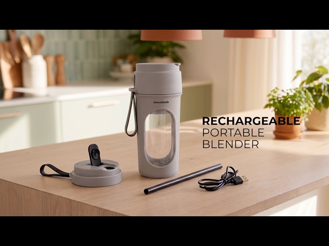 Blender Portable InnovaGoods Wellsy 450 ml Rechargeable USB-C video