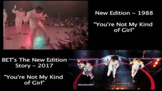 New Edition - &quot;You&#39;re Not My Kind of Girl&quot; Movie vs Real Life Comparison