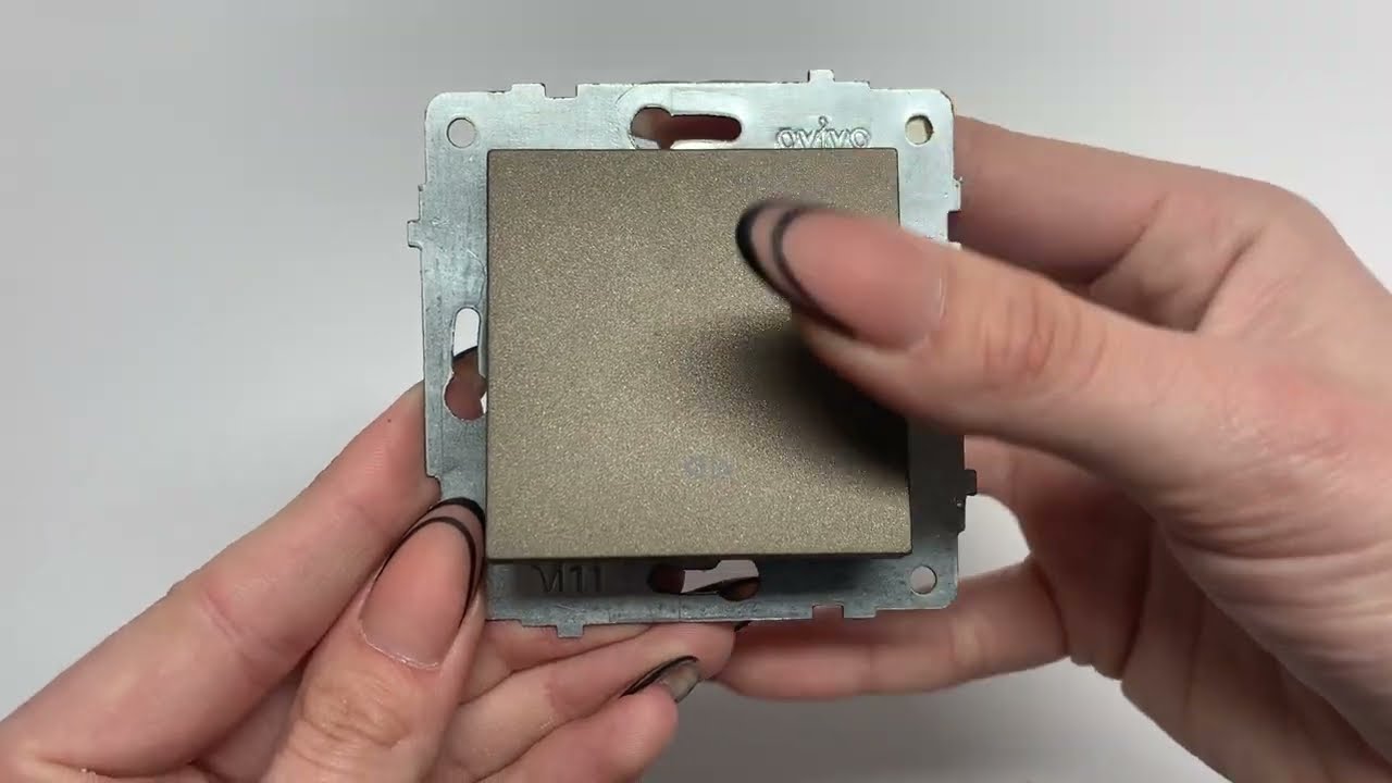 Выключатель промежуточный одноклавишный Ovivo Мокко grano (600-000219-214)