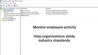 Session Recording with Citrix Virtual Apps and Desktops