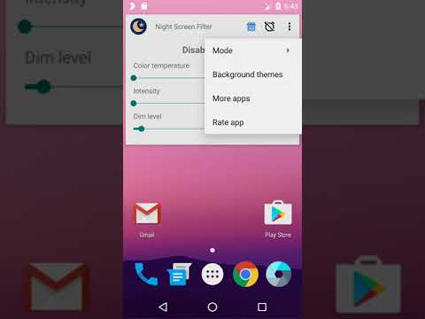 Night Screen Filter Video