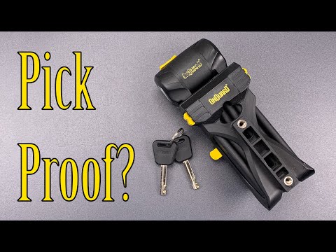 [1013] “Pick-Proof” OnGuard K-9 Bike Lock Picked (Model 8111)