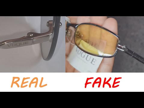 Vogue sunglasses real vs fake. How to spot fake Vogue eyewear