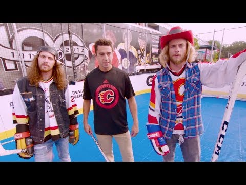 Johnny Gaudreau & the On the Bench guys take the C-bar Challenge