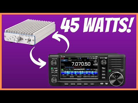 Icom IC-705 45W OUTPUT! MX-P50M Amplifier