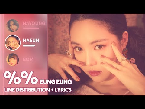 Apink - %% Eung Eung (Line Distribution + Color Coded Lyrics) PATREON REQUESTED