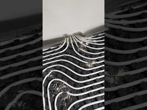 Underfloor heating Uponor. Made by me. #shorts