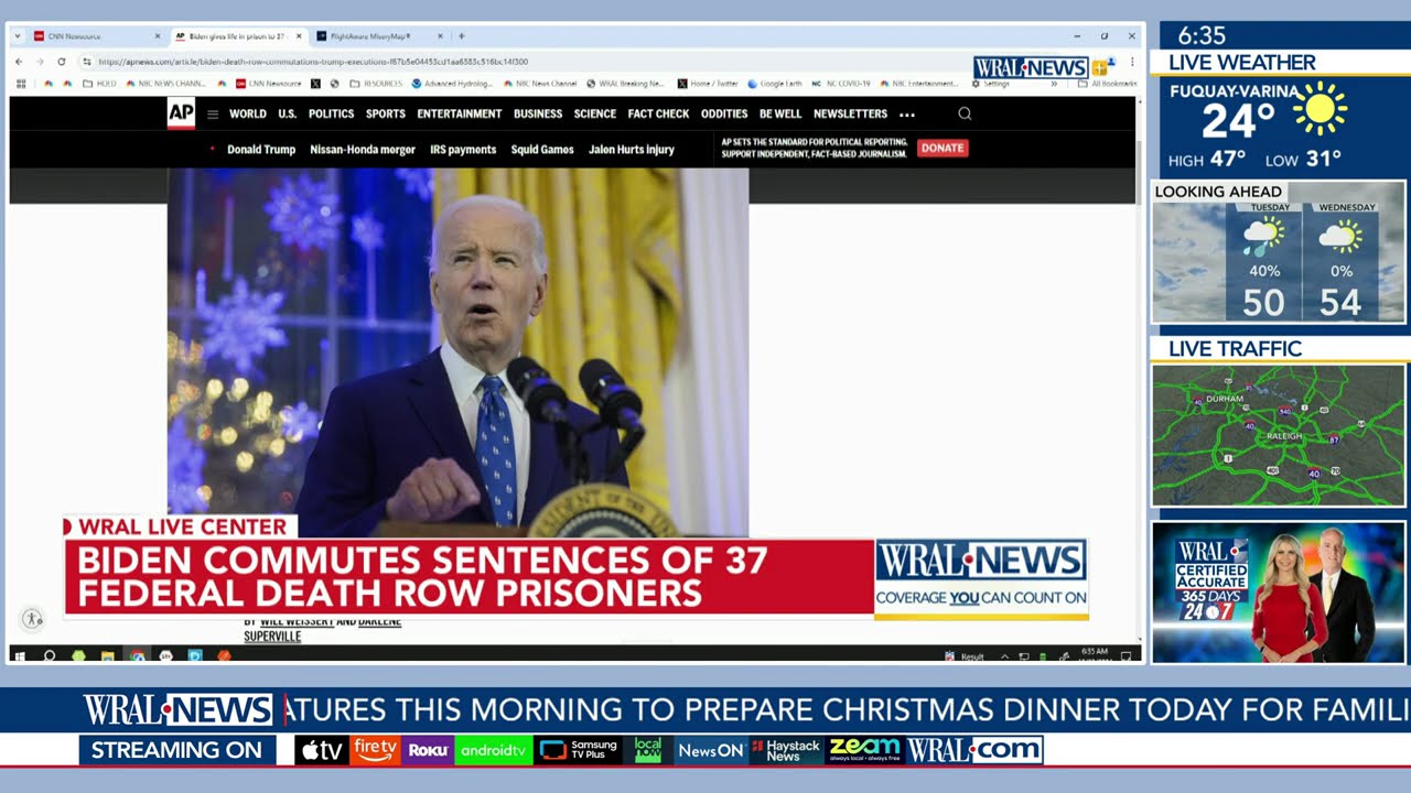 BREAKING: President Biden commutes 37 federal sentences from death-row to life in prison