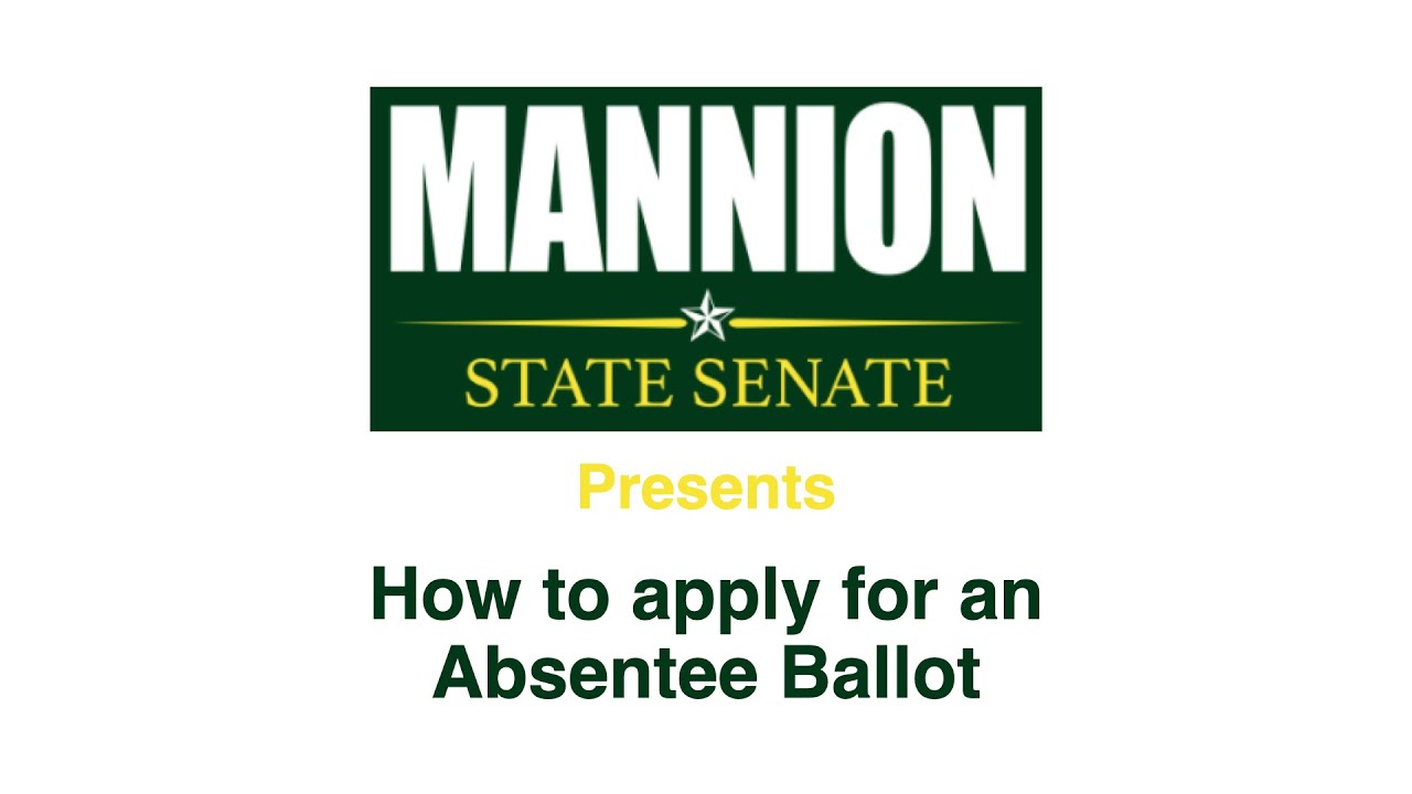 How to Apply for an Absentee Ballot