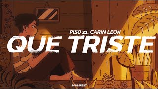 Cover art for Que triste