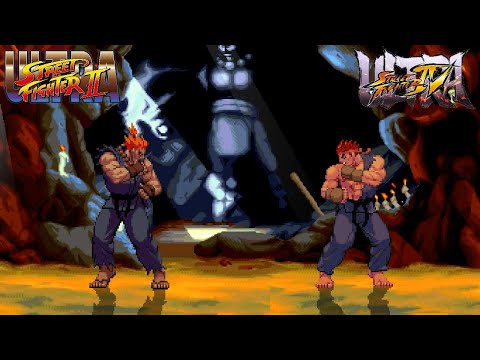 Akuma Vs Evil Ryu - USF2 X USF4 - Street Fighter Super Battle!!!