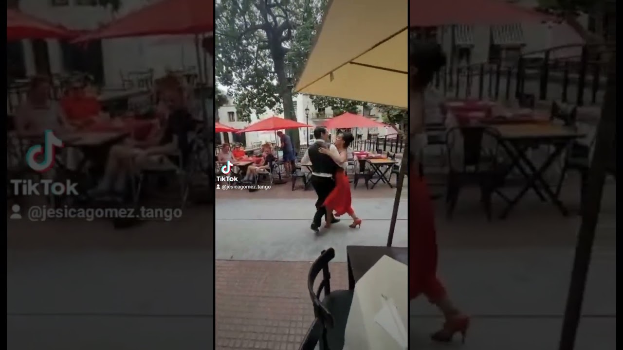 Matias Fuentealba y Jésica Gómez improvisando Mala Junta de Color Tango