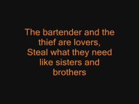 The Bartender and the Thief -  Stereophonics (lyrics)