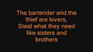 The Bartender and the Thief -  Stereophonics (lyrics)