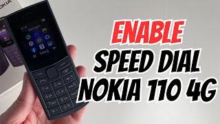 How to Enable Speed dial in Nokia 110 4G Mobile