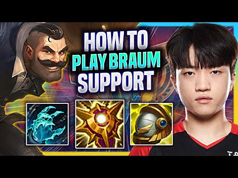 LEARN HOW TO PLAY BRAUM SUPPORT LIKE A PRO! | T1 Keria Plays Braum Support vs Blitzcrank!  Season 20