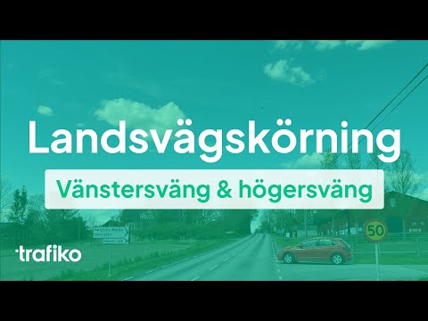Landsvägskörning: Hur du gör Vänstersväng & Högersväng