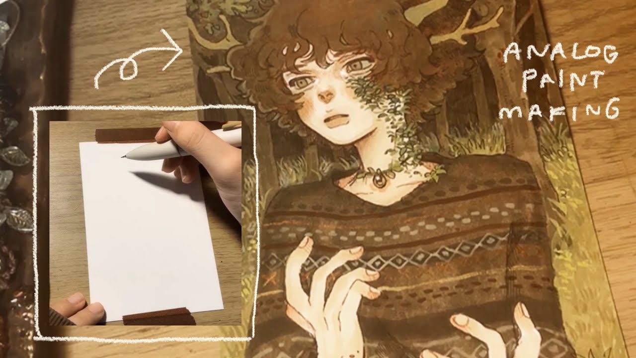 【analog】【作業用】0から描くアナログイラスト