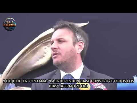 Discurso del gobernador en Fontana, acto por el día de la independencia.