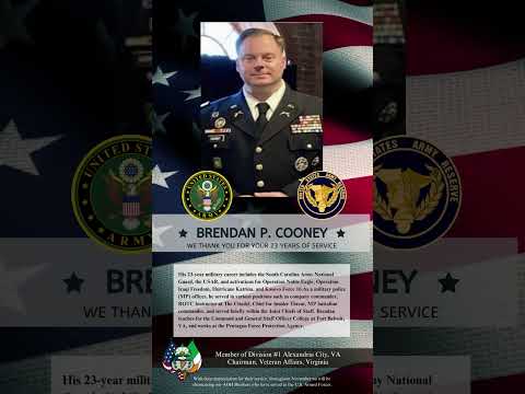 AOH Veterans Profile Lt. Col. Brendan P. Cooney
