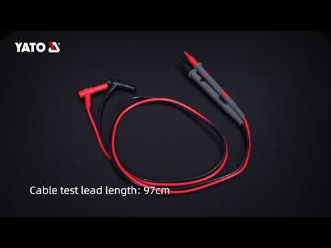Мультиметр YATO TRUE RMS с LCD-дисплеем и диапазоном 9999 значений Мультиметр YATO TRUE RMS с LCD-дисплеем и диапазоном 9999 значений