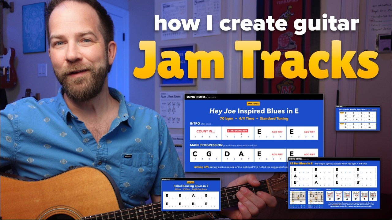 Video thumbnail for Guitar Jam Tracks: How I Make Them