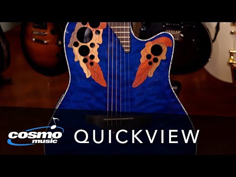 Ovation Celebrity Elite Plus Acoustic-Electric Guitar - Caribbean Blue Quickview Cosmo Music