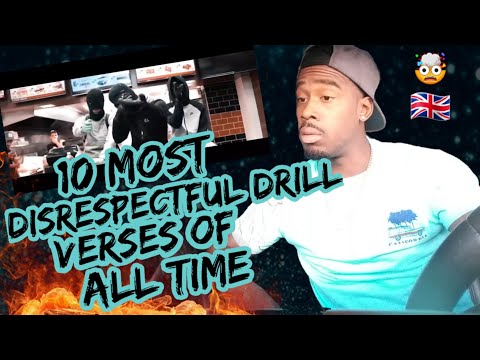 AMERICAN REACTS TO UK'S: TOP 10 MOST DISRESPECTFUL VERSES IN UK DRILL OF ALL TIME Part 1