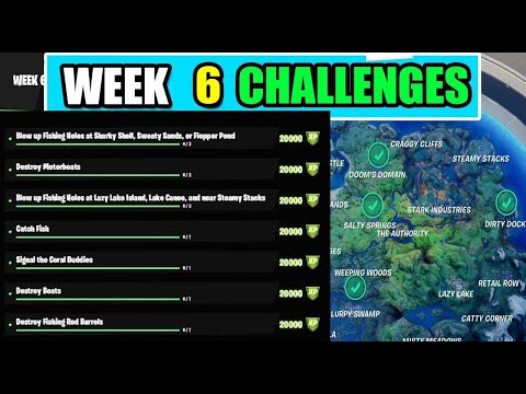 All Week 6 Epic and Legendary Quests Challenges Guides in Fortnite Chapter 2 Season 5