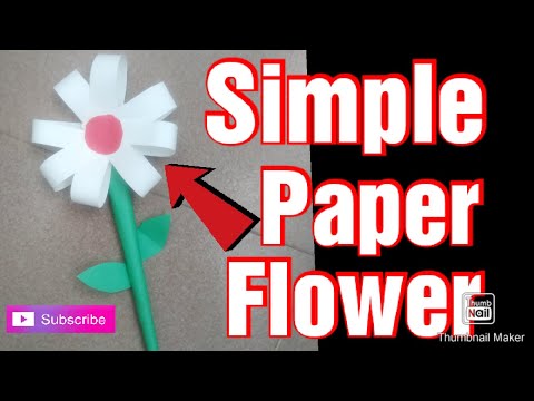 Simple paper flower । Nuzhat and Mom's craft bd 💖💖